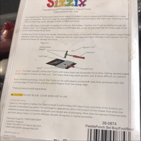 Sizzix Paddle Punch StarterScrapbooking kit - Picture 5 of 7